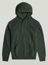 Green hoodie on a light gray background