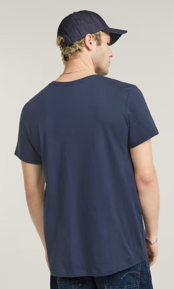 GStar RAW Base Tee Navy www.q23menswear.com