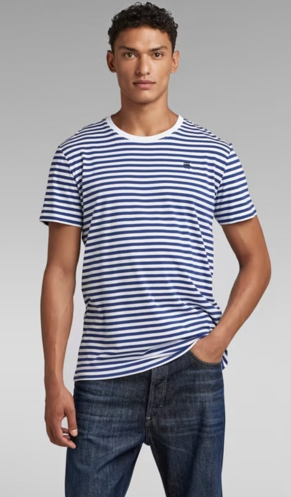 GStar RAW Striped Tee D23167 www.q23menswear.com