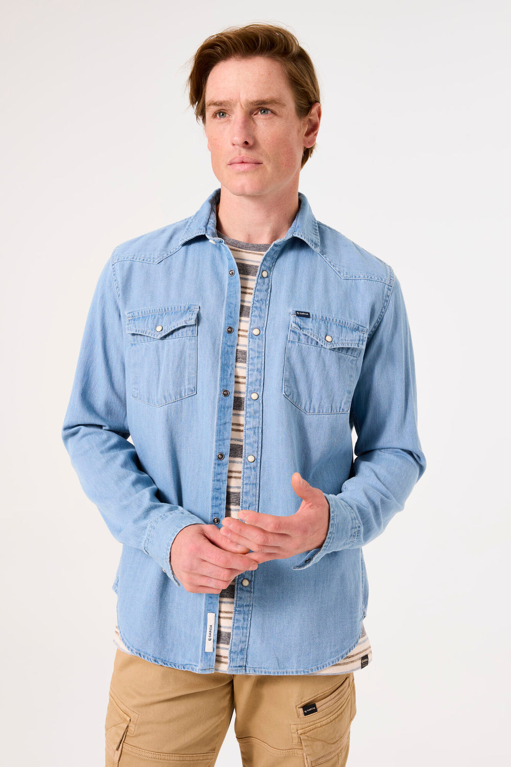 Garcia denim shirt b51085 www.q23menswear.com