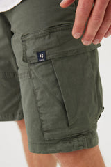 Garcia Cargo Shorts Sage Green P41322 www.q23menswear.com