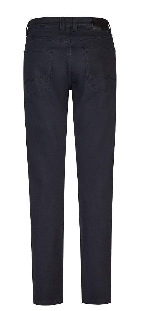 Navy pants on a white background