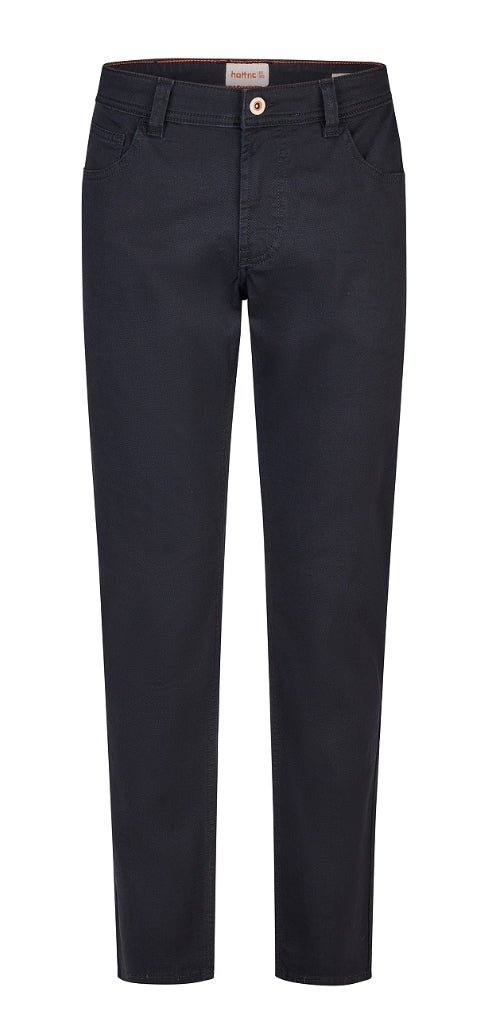 Navy pants on a white background