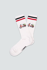 Lakor Red Maxi Bike Tennis Socks - Q23Menswear