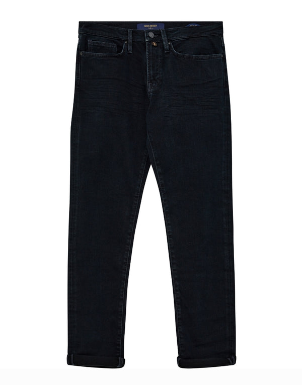 Blue Black jeans on a white background
