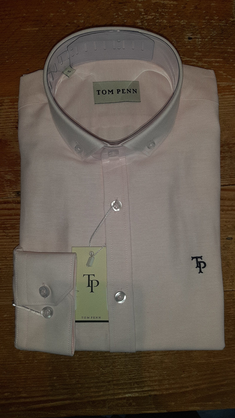 Tom PennTP330 Oxford Shirt L/S Pink www.q23menswear.com