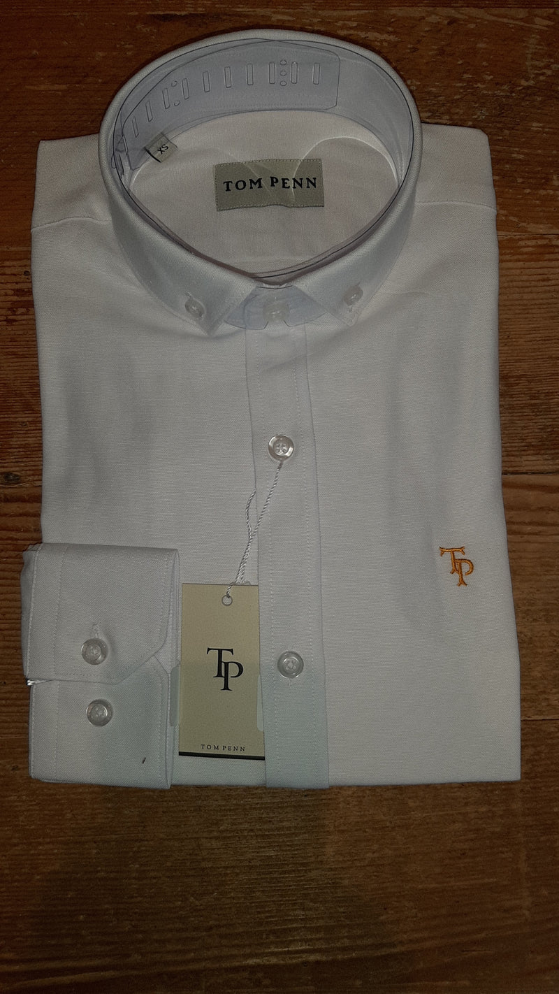 Tom PennTP330 Oxford Shirt L/S White www.q23menswear.com