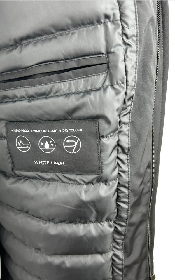 White Label Hayes Water Repellant Coat in Black