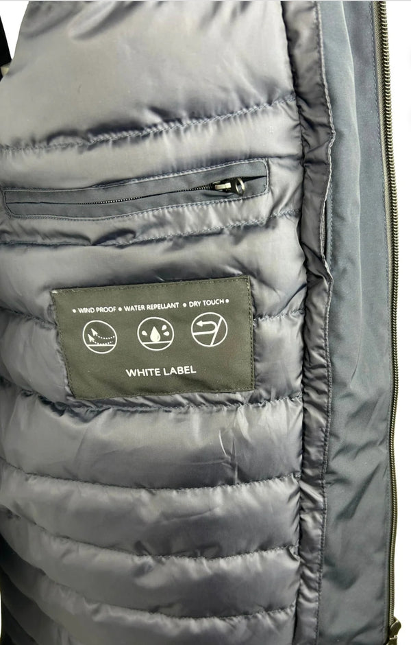 White Label Hayes Water Repellant Coat in Navy