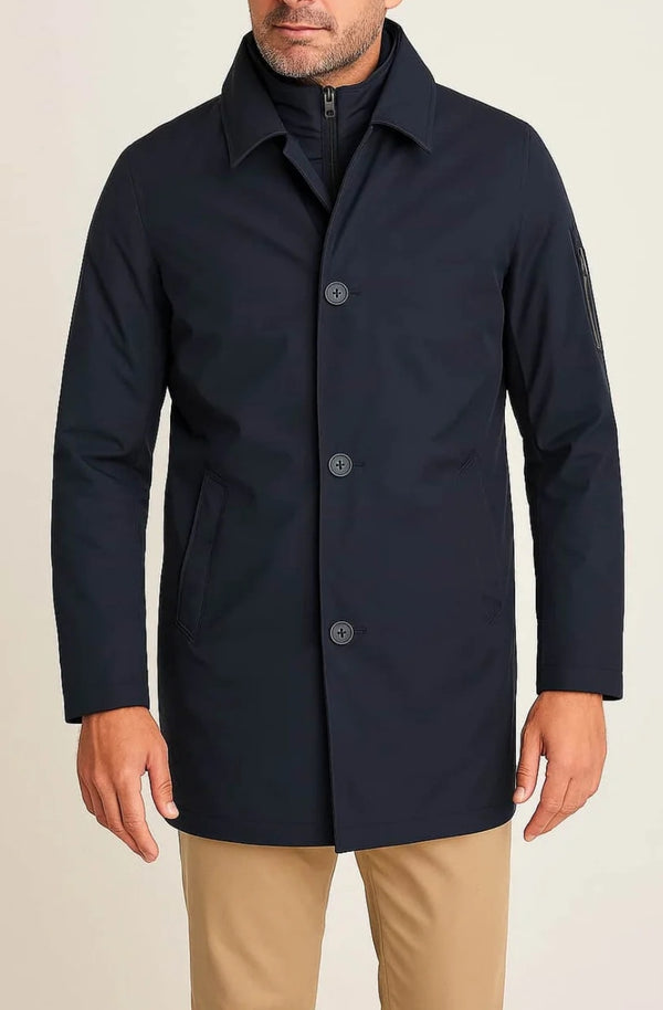 White Label Hayes water repellant coat Navy