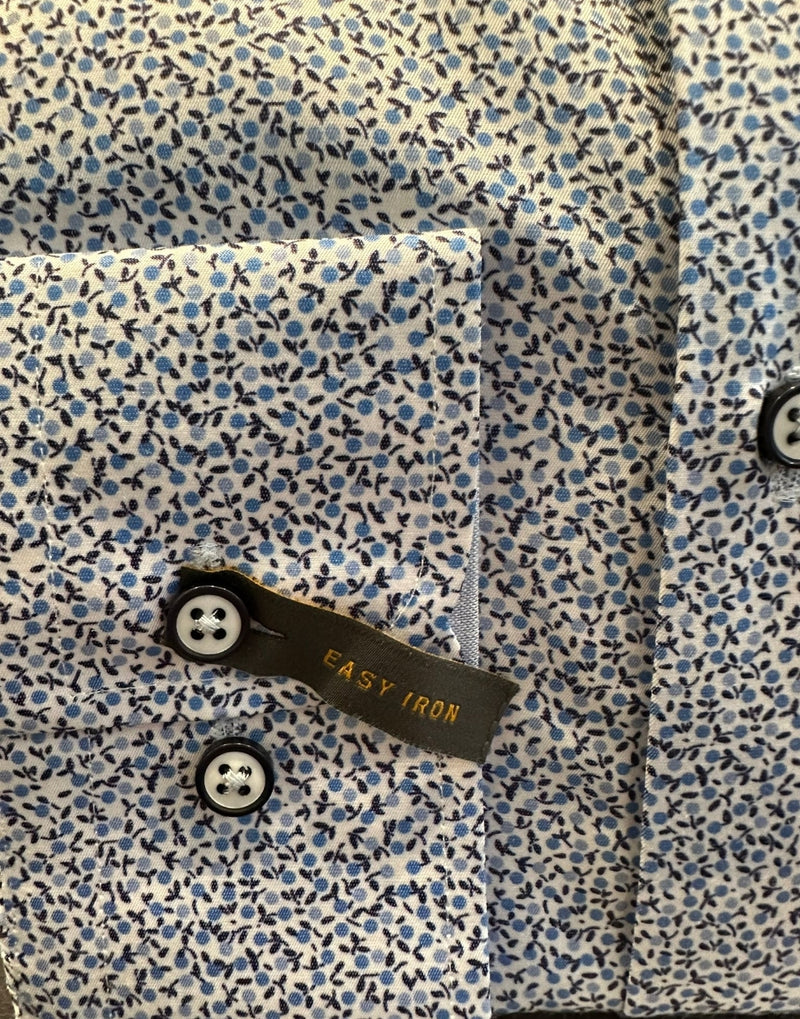 White-Label-Tapered-Shirt-Blue-Floral-82163 www.q23menswear.com