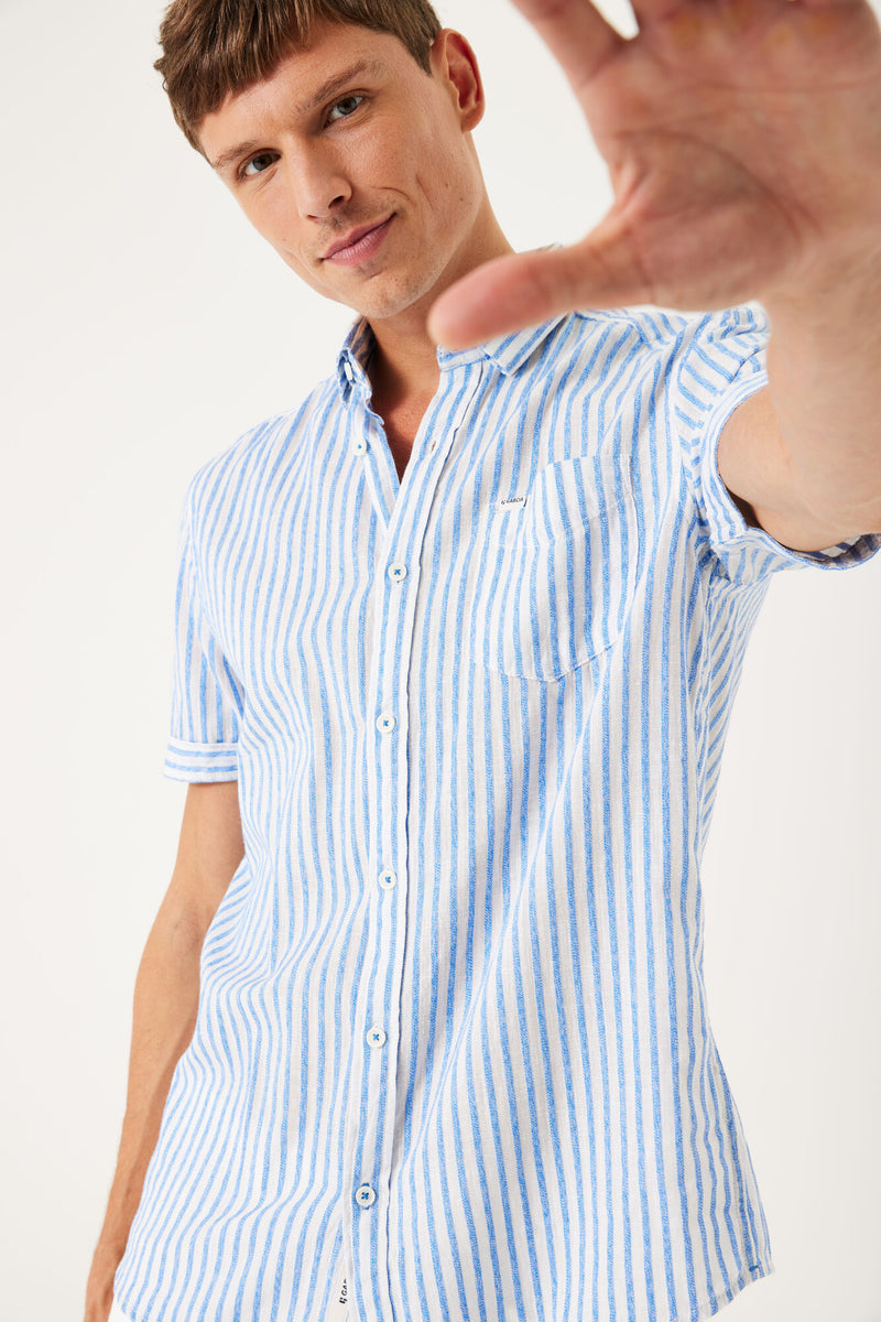 Garcia Striped Shirt F31281 www.q23menswear.com
