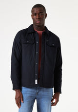 Garcia Quilted Overshirt Navy
