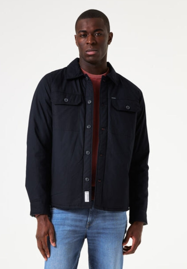 Garcia Quilted Overshirt Navy