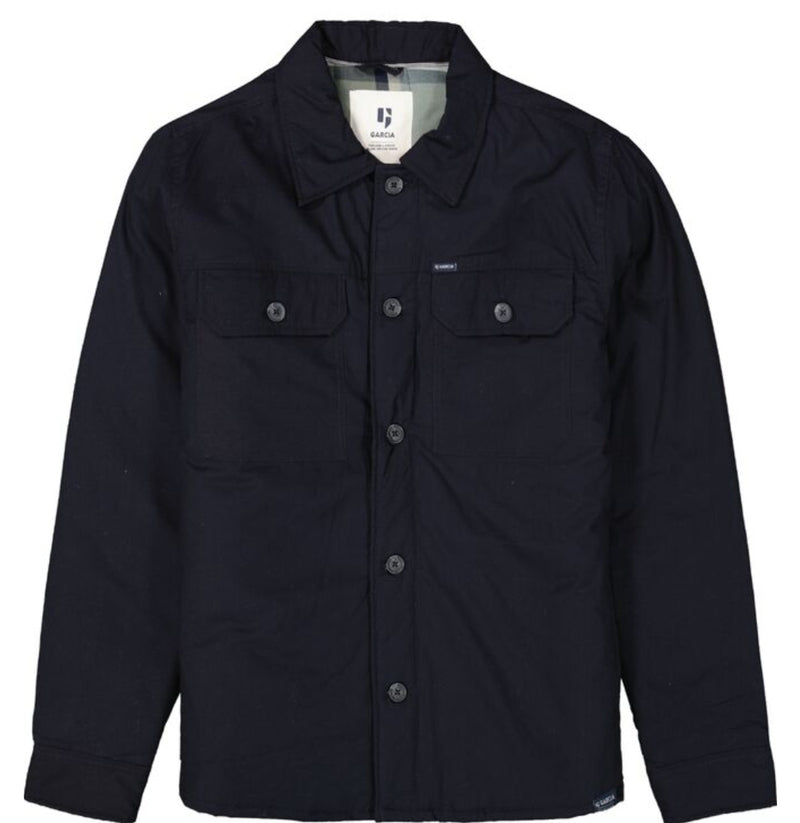 Garcia Quilted Overshirt Navy