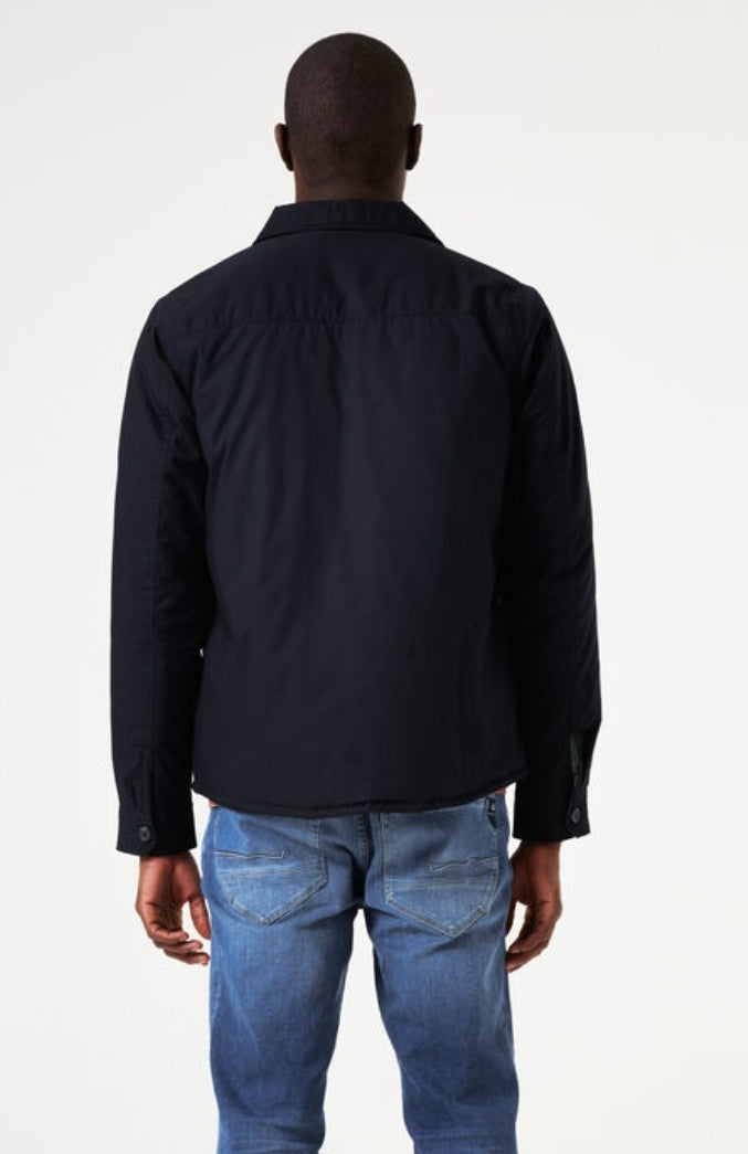 Garcia Quilted Overshirt Navy
