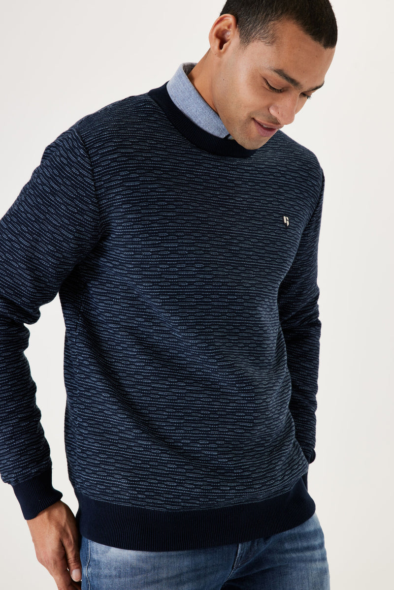 Garcia Crew Neck L31044 Navy www.q23menswear.com