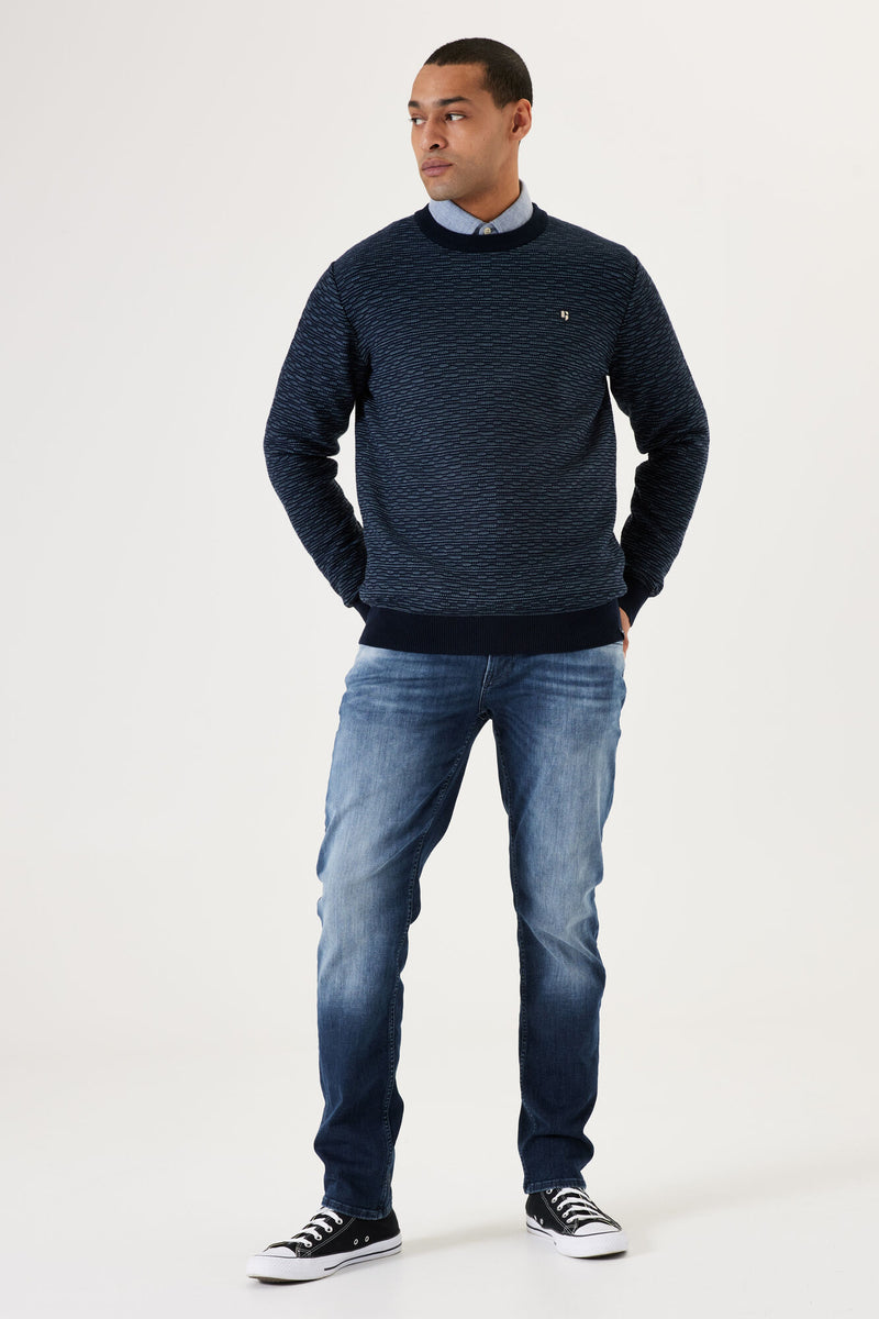 Garcia Crew Neck L31044 Navy www.q23menswear.com