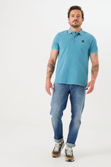 Garcia Teal Polo Z1105 www.q23menswear.com