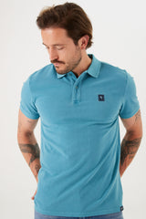 Garcia Teal Polo Z1105 www.q23menswear.com