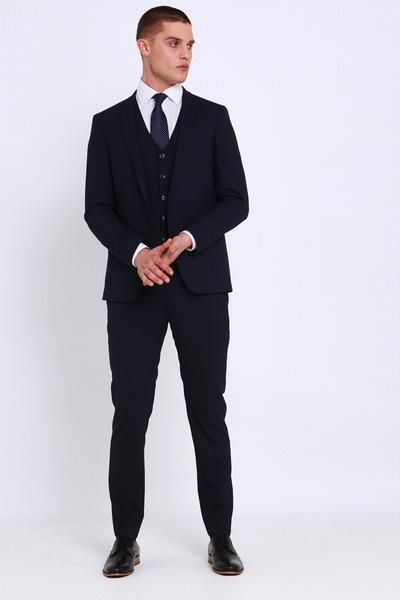 Travis Antoine Slimfit Trousers Navy - Q23Menswear