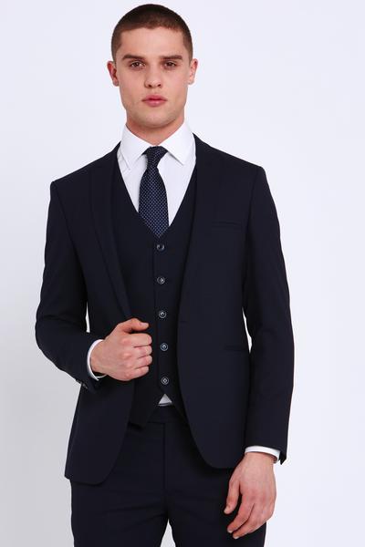 TRAVIS ANTOINE SUPER SLIM Jacket Navy - Q23Menswear