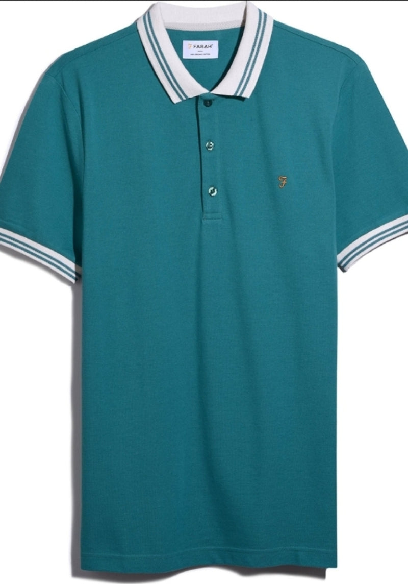 Farah Stanton Polo in Green Q23 Menswear Galway