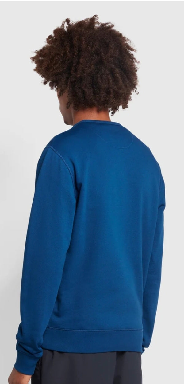 Farah Tim Crew Neck Rich Indigo SS23
