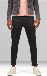 GStar 3301 Slim Jeans Pitch Black Q23 Menswear Galway
