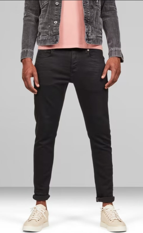 GStar 3301 Slim Jeans Pitch Black Q23 Menswear Galway