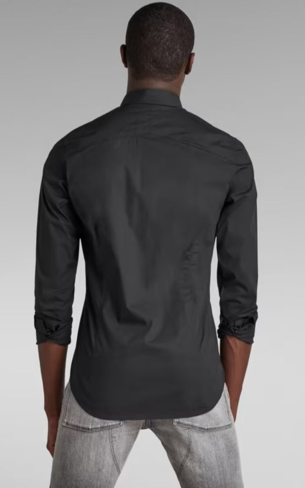 GStar Dressed Super Slim Shirt in Black Q23 Menswear Galway
