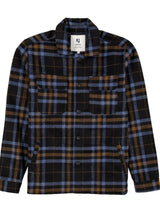Garcia Blue check pattern overshirt www.q23menswear.com