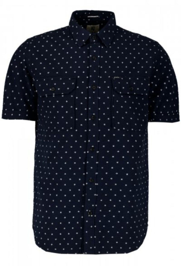 Garcia Short Sleeve Shirt in Navy Q21085 www.q23menswear.com