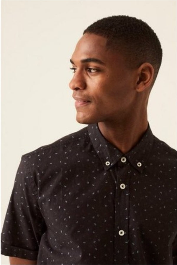 Garcia Short Sleeve Shirt in Navy P21286 www.q23menswear.com