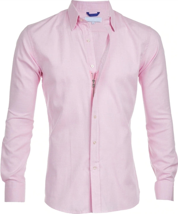 Malena Pink Stretch Cotton Twill Shirt Q23 Menswear Galway