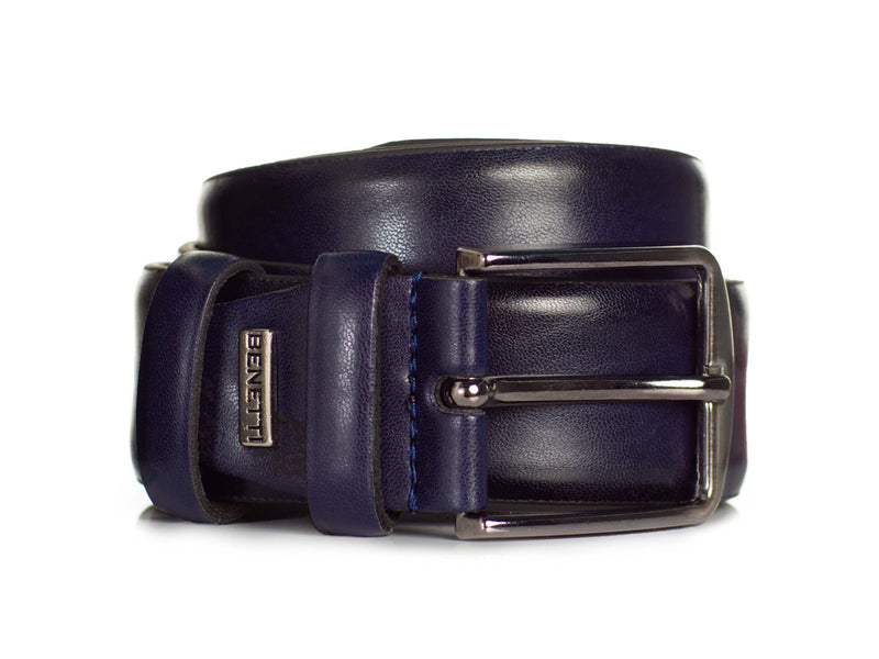 BENETTI JACKSON FORMAL BELT Navy - Q23Menswear