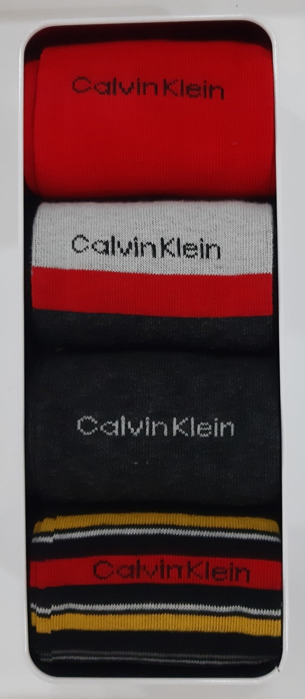 Calvin Klein gift set 4 pack of socks Red - Q23Menswear