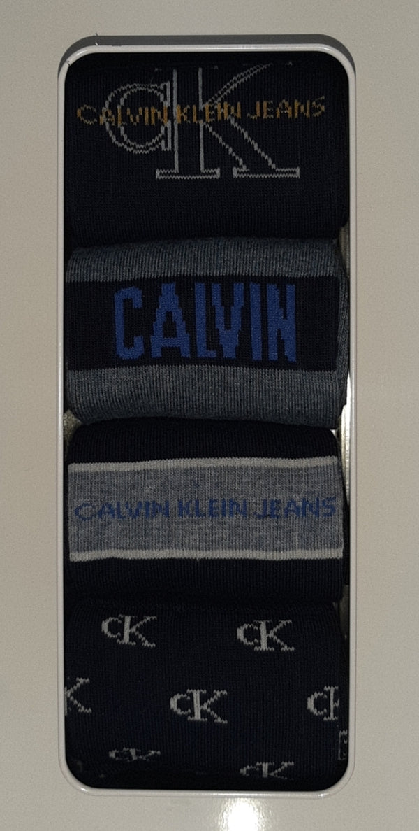 Calvin Klein gift set 4 pack of socks Navy - Q23Menswear
