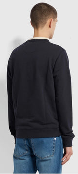 FARAH TIM CREW NCEK IN NAVY - Q23Menswear