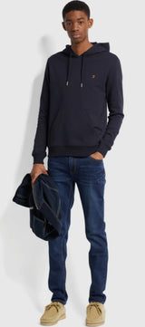 Zain Organic Cotton Hoodie In True Navy - Q23Menswear