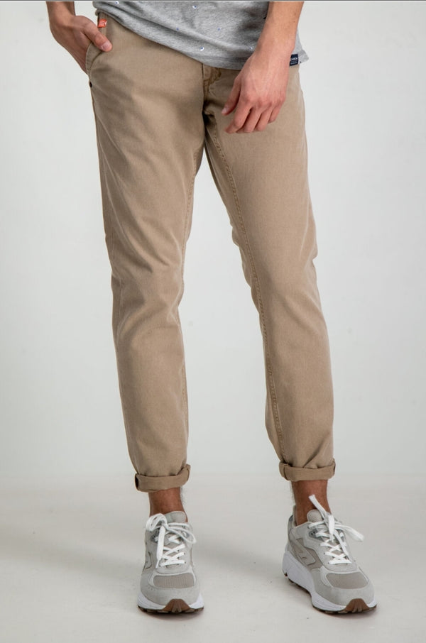 GARCIA Savio Chino Slim Fit Beige - Q23Menswear