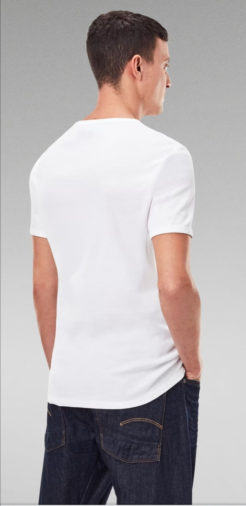 BASE T-SHIRT 2-PACK White/Black - Q23Menswear