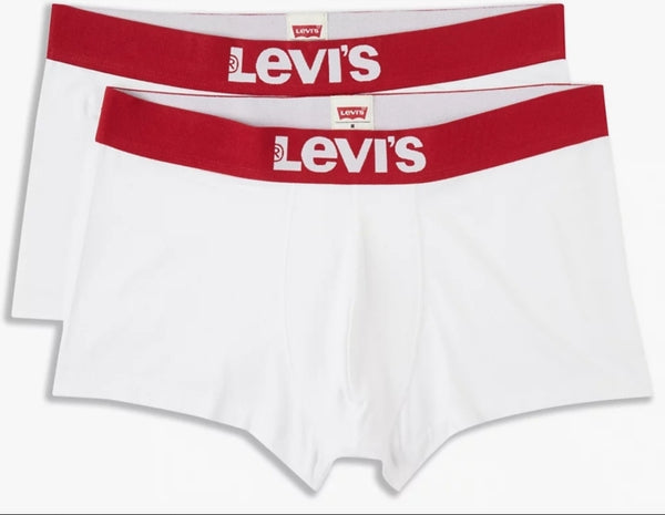 Levis Mens Solid Basic Boxers in White - Q23Menswear