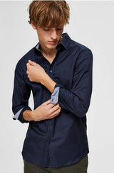 Selected Homme Slim New Mark Shirt Navy q23menswear galway