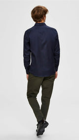 Selected Homme Slim New Mark Shirt Navy q23menswear galway